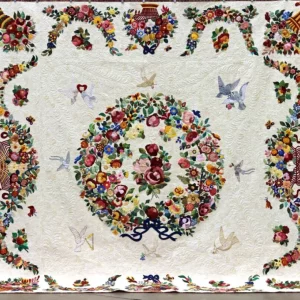 2019 First Place-Applique by Two or More-Album of Roses-Susan Crawford/LaRae Deets