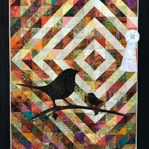 2022 THIRD PLACE -Mixed Technique by Two or More-2020 Summer Block Exchange - Vintage Quilter-Cheryl Little-Quilted by Jami Herdon