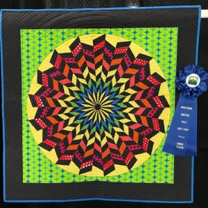 2022 FIRST PLACE-Small Pieced by One-Hypnotica-Nancy Messuri