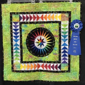 2022 FIRST PLACE -Small Pieced by Two or More-Happiness-Carolyn Griffin-Quilted by Lanette Edens