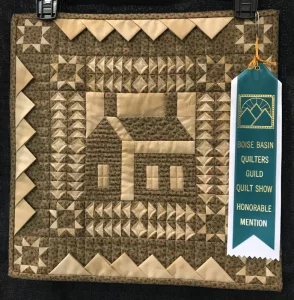 2022 HONORABLE MENTION-Miniature Quilt-Little House on the Prairie-Margie Braach