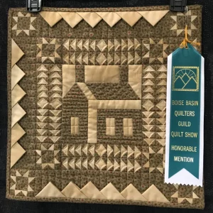 2022 HONORABLE MENTION-Miniature Quilt-Little House on the Prairie-Margie Braach