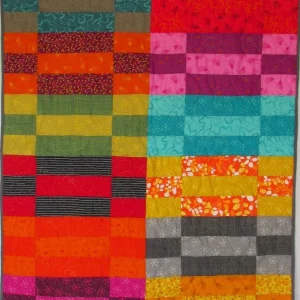 rectangle patterned colorful quilt