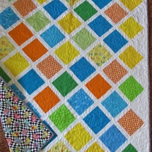 colorful handmade quilt for kids