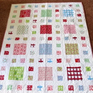 large and small patchwork quilt