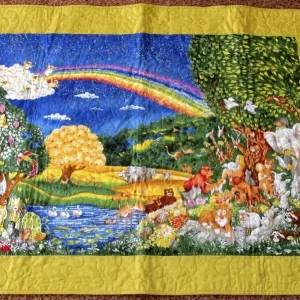 Rainbow landscape quilt