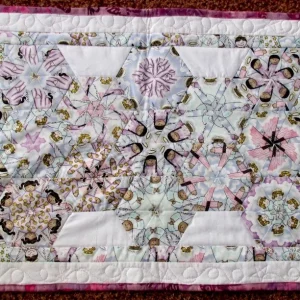 geometric flower quilt