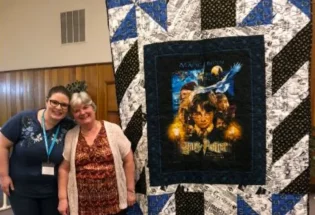 Terri Curry made "A Bit of Fantasy" for a gift to her granddaughter-in-law who is a big Harry Potter fan.