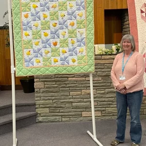 Chick Quilt by Kathy England.