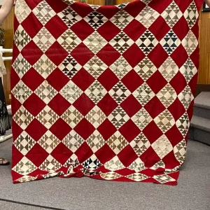 Red Square Vintage Quilt