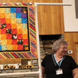 Sharon & Granddaughter Alyssa Koelling made Rainbow Roosters together. Sharon had about 600 4